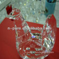 Clear Cheap Crystal Figurines of Chicken Shape